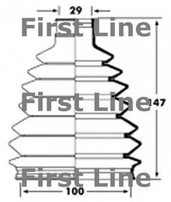 FIRST LINE fcb2362 -  Пыльник, приводной вал